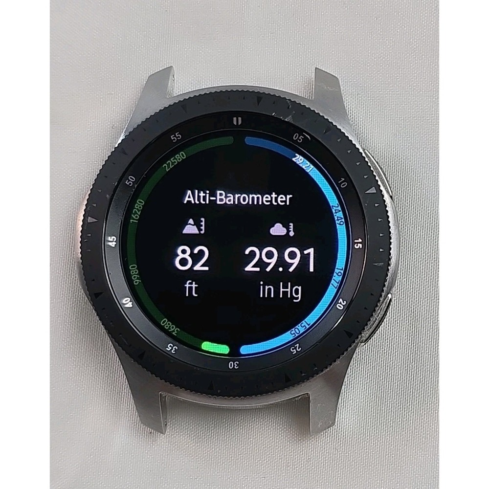 Samsung Galaxy Watch SM-R800 Smartwatch 46mm Stainless Steel - Black No Band - Picture 14 of 14